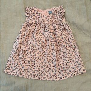 Baby GAP Pink Floral Dress with Front Pockets